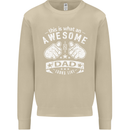 This is What an Awesome Dad Looks Like Mens Sweatshirt Jumper Sand