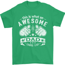 This is What an Awesome Dad Looks Like Mens T-Shirt Cotton Gildan Irish Green