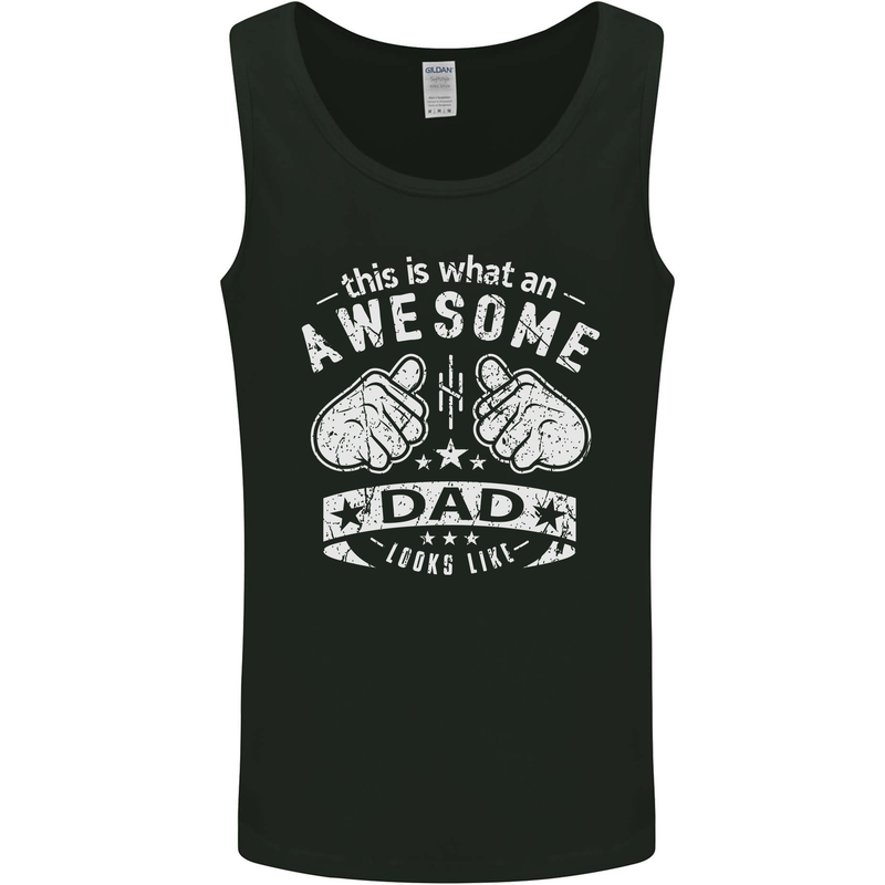 This is What an Awesome Dad Looks Like Mens Vest Tank Top Black