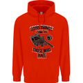 Those Who Bait Fishing Fisherman Funny Childrens Kids Hoodie Bright Red