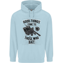Those Who Bait Fishing Fisherman Funny Childrens Kids Hoodie Light Blue