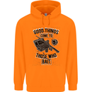 Those Who Bait Fishing Fisherman Funny Childrens Kids Hoodie Orange