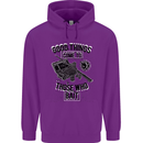 Those Who Bait Fishing Fisherman Funny Childrens Kids Hoodie Purple