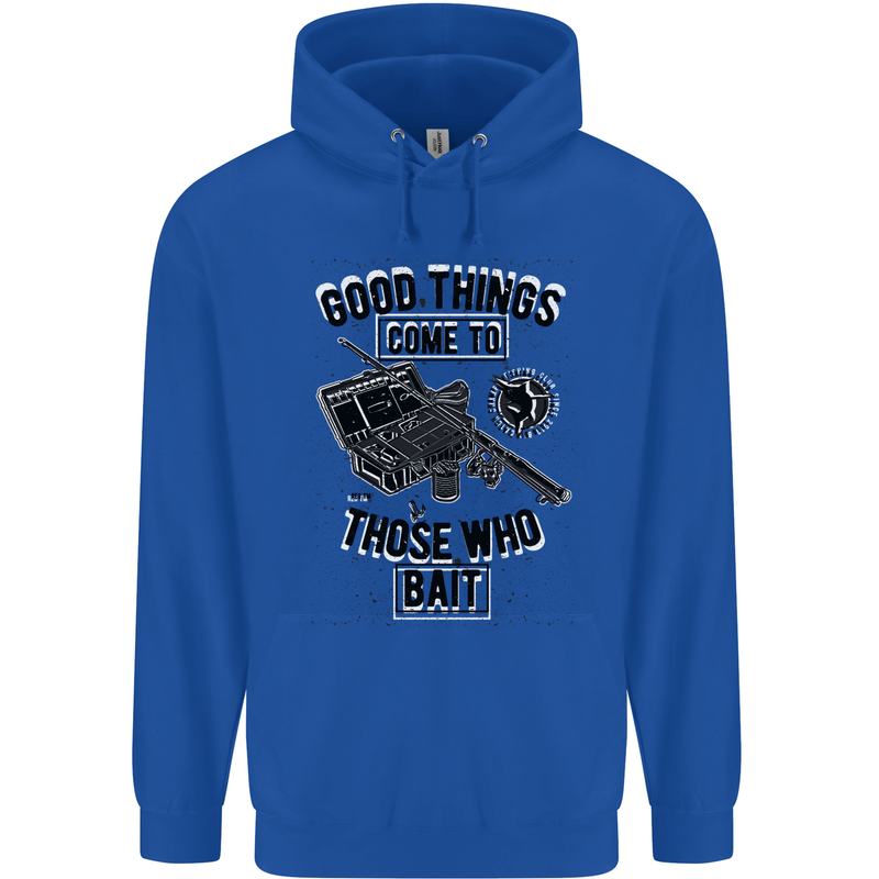 Those Who Bait Fishing Fisherman Funny Childrens Kids Hoodie Royal Blue