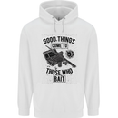 Those Who Bait Fishing Fisherman Funny Childrens Kids Hoodie White