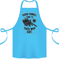 Those Who Bait Fishing Fisherman Funny Cotton Apron 100% Organic Turquoise