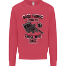 Those Who Bait Fishing Fisherman Funny Kids Sweatshirt Jumper Heliconia