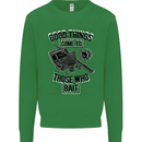 Those Who Bait Fishing Fisherman Funny Kids Sweatshirt Jumper Irish Green