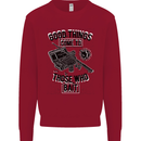 Those Who Bait Fishing Fisherman Funny Kids Sweatshirt Jumper Red