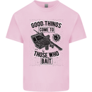 Those Who Bait Fishing Fisherman Funny Kids T-Shirt Childrens Light Pink