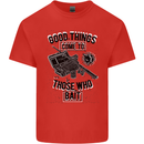 Those Who Bait Fishing Fisherman Funny Kids T-Shirt Childrens Red