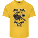 Those Who Bait Fishing Fisherman Funny Kids T-Shirt Childrens Yellow