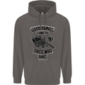 Those Who Bait Fishing Fisherman Funny Mens 80% Cotton Hoodie Charcoal