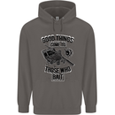 Those Who Bait Fishing Fisherman Funny Mens 80% Cotton Hoodie Charcoal