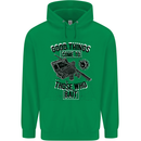 Those Who Bait Fishing Fisherman Funny Mens 80% Cotton Hoodie Irish Green