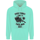 Those Who Bait Fishing Fisherman Funny Mens 80% Cotton Hoodie Peppermint