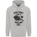 Those Who Bait Fishing Fisherman Funny Mens 80% Cotton Hoodie Sports Grey