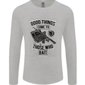 Those Who Bait Fishing Fisherman Funny Mens Long Sleeve T-Shirt Sports Grey