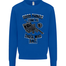 Those Who Bait Fishing Fisherman Funny Mens Sweatshirt Jumper Royal Blue