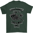 Those Who Bait Fishing Fisherman Funny Mens T-Shirt Cotton Gildan Forest Green