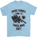 Those Who Bait Fishing Fisherman Funny Mens T-Shirt Cotton Gildan Light Blue