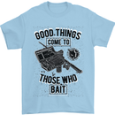 Those Who Bait Fishing Fisherman Funny Mens T-Shirt Cotton Gildan Light Blue