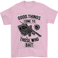 Those Who Bait Fishing Fisherman Funny Mens T-Shirt Cotton Gildan Light Pink