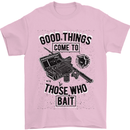 Those Who Bait Fishing Fisherman Funny Mens T-Shirt Cotton Gildan Light Pink