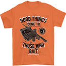 Those Who Bait Fishing Fisherman Funny Mens T-Shirt Cotton Gildan Orange