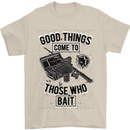Those Who Bait Fishing Fisherman Funny Mens T-Shirt Cotton Gildan Sand