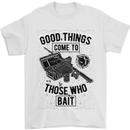 Those Who Bait Fishing Fisherman Funny Mens T-Shirt Cotton Gildan White