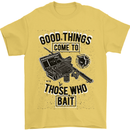 Those Who Bait Fishing Fisherman Funny Mens T-Shirt Cotton Gildan Yellow