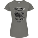 Those Who Bait Fishing Fisherman Funny Womens Petite Cut T-Shirt Charcoal