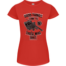 Those Who Bait Fishing Fisherman Funny Womens Petite Cut T-Shirt Red