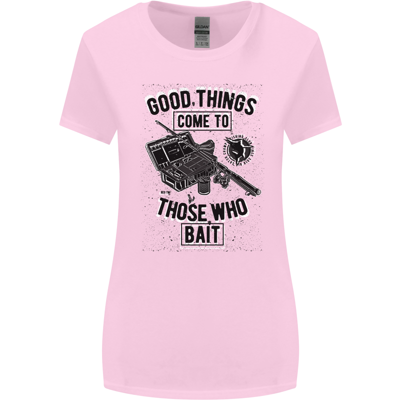 Those Who Bait Fishing Fisherman Funny Womens Wider Cut T-Shirt Light Pink