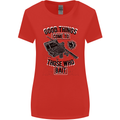 Those Who Bait Fishing Fisherman Funny Womens Wider Cut T-Shirt Red