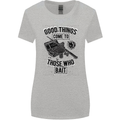 Those Who Bait Fishing Fisherman Funny Womens Wider Cut T-Shirt Sports Grey