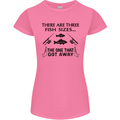 Three Fish Sizes Funny Fishing Fisherman Womens Petite Cut T-Shirt Azalea