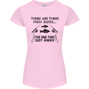 Three Fish Sizes Funny Fishing Fisherman Womens Petite Cut T-Shirt Light Pink