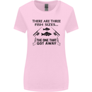 Three Fish Sizes Funny Fishing Fisherman Womens Wider Cut T-Shirt Light Pink
