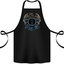 Three Headed Dragon Fantasy SCI-FI Cotton Apron 100% Organic Black