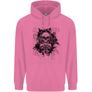 Three Skulls Demon Biker Gothic Tattoo Mens 80% Cotton Hoodie Azelea