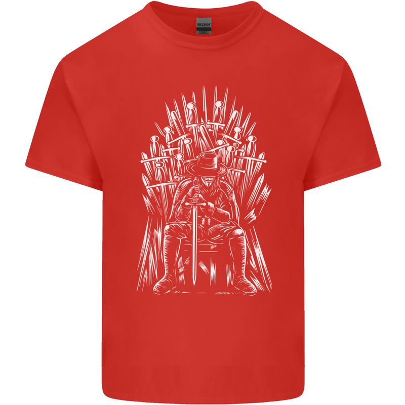 Thrones of Vendetta Funny Parody Mens Cotton T-Shirt Tee Top Red