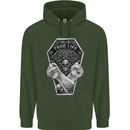 Thug Life Skulls Childrens Kids Hoodie Forest Green