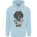 Thug Life Skulls Childrens Kids Hoodie Light Blue
