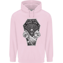 Thug Life Skulls Childrens Kids Hoodie Light Pink