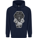 Thug Life Skulls Childrens Kids Hoodie Navy Blue