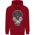 Thug Life Skulls Childrens Kids Hoodie Red