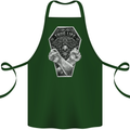 Thug Life Skulls Cotton Apron 100% Organic Forest Green