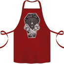 Thug Life Skulls Cotton Apron 100% Organic Maroon